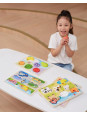 VIGA Drewniane Puzzle Układanka Montessori 2w1 Figurki Owoce