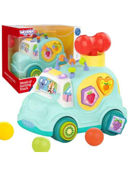 WOOPIE BABY Samochodzik Muzyczny Sorter Niebieski