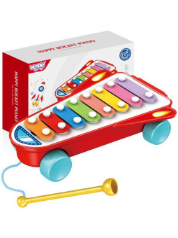 WOOPIE BABY Cymbałki Rakieta Kosmiczna Czerwona 18m+