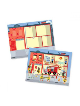 Wielorazowe naklejki Miasto