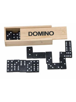 Domino klasyczne w drewnianym pudełku