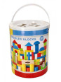 Klocki drewniane w wiaderku 100 szt