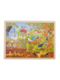 Puzzle drewniane dla dzieci, Życie na wsi, 96 elementów