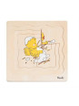 Puzzle warstwowe życie kurki Puzzle warstwowe życie kurki