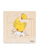 Puzzle warstwowe życie kurki Puzzle warstwowe życie kurki