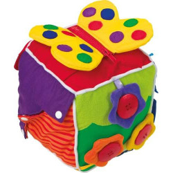 Pluszowa kostka edukacyjna dla dzieci small foot design - pluszowa maskotka dla 2 latka