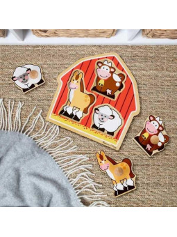 Puzzle z uchwytami duże– Stodoła