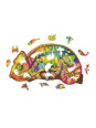 Puzzle drewniane kameleon Puzzle drewniane kameleon