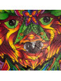 Puzzle drewniane kolorowe Niedźwiedź