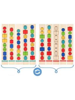 Zestaw do powtarzania sekwencji z koralikami