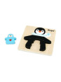 Puzzle drewniane Pingwin z dziećmi