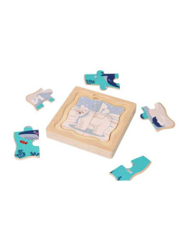 Układanka warstwowa Zwierzęta arktyczne