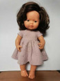 Sukienka muślinowa dla lalek 38cm różowa Sukienka muślinowa dla lalek 38cm różowa