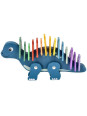 Dinozaur z cyferkowymi puzzlami