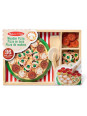 Drewniana pizza do krojenia i układania