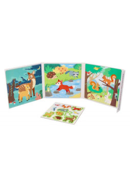Puzzle magnetyczne Leśne zwierzęta