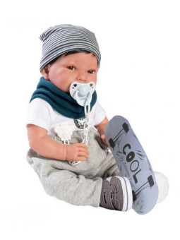 Lalka Recien Nacido Pipo Skater Antonio Juan 33235 - Chłopiec - 40 cm