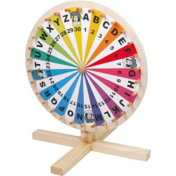 Koło fortuny  gra dla dzieci small foot design - drewniana zabawka edukacyjna zabawka dla 5 latka