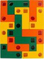 Klocki kształty geometryczne - zabawka Montessori