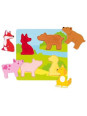 Puzzle Zwierzątka dotknij i poczuj