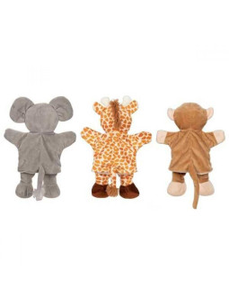 Pacynki z nóżkami - żyrafa, małpka, słoń - cena za 1 sztukę