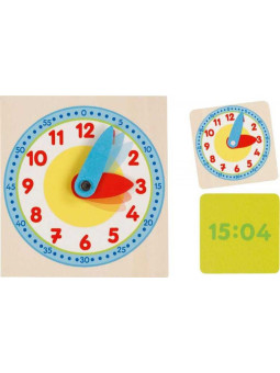 Zegar w skrzyneczce z tabliczkami