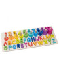 Puzzle alfanumeryczne montessori, literki i cyferki