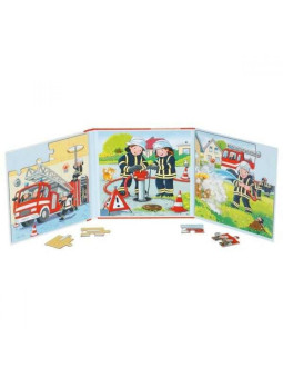 Puzzle Magnetyczne książeczka Straż pożarna