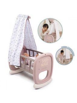 SMOBY Baby Nurse Kołyska z Baldachimem dla Lalki Łóżeczko