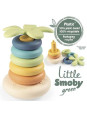 SMOBY Little Green Duża Piramidka z Krążków Bioplastik Palma 6el.