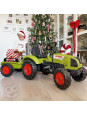 FALK Traktor na Pedały Claas Duży z Przyczepką od 3 lat