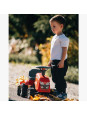 FALK Traktorek Baby Massey Ferguson Czerwony z Przyczepką + akc. Od 1 roku