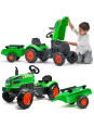 FALK Traktorek X Tractor Zielony z Przyczepką Klakson od 2 Lat FALK Traktorek X Tractor Zielony z Przyczepką Klakson od 2 Lat