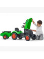 FALK Traktorek X Tractor Zielony z Przyczepką Klakson od 2 Lat FALK Traktorek X Tractor Zielony z Przyczepką Klakson od 2 Lat