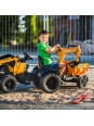FALK Traktor Case IH Backhoe Pomarańczowy z Przyczepką Ruchoma Łyżka od 3 Lat FALK Traktor Case IH Backhoe Pomarańczowy z Przyczepką Ruchoma Łyżka od 3 Lat
