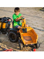 FALK Traktor Case IH Backhoe Pomarańczowy z Przyczepką Ruchoma Łyżka od 3 Lat FALK Traktor Case IH Backhoe Pomarańczowy z Przyczepką Ruchoma Łyżka od 3 Lat