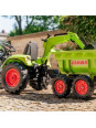 FALK Traktor CLAAS AVEC Zielony na Pedały z Przyczepką od 3 Lat FALK Traktor CLAAS AVEC Zielony na Pedały z Przyczepką od 3 Lat