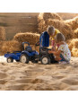 FALK Traktor na Pedały New Holland Duży z Przyczepką + Otwierana Maska od 2 lat FALK Traktor na Pedały New Holland Duży z Przyczepką + Otwierana Maska od 2 lat