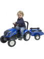 FALK Traktor na Pedały New Holland Duży z Przyczepką + Otwierana Maska od 2 lat FALK Traktor na Pedały New Holland Duży z Przyczepką + Otwierana Maska od 2 lat