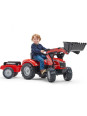 FALK Traktor Massey Ferguson Czerwony na Pedały z Przyczepką od 3 Lat FALK Traktor Massey Ferguson Czerwony na Pedały z Przyczepką od 3 Lat