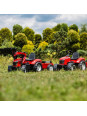 FALK Traktor Massey Ferguson Czerwony na Pedały z Przyczepką od 3 Lat FALK Traktor Massey Ferguson Czerwony na Pedały z Przyczepką od 3 Lat