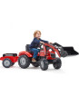 FALK Traktor Massey Ferguson Czerwony na Pedały z Przyczepką od 3 Lat FALK Traktor Massey Ferguson Czerwony na Pedały z Przyczepką od 3 Lat