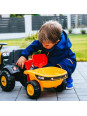 FALK Traktorek JCB Pomarańćzowy z Przyczepką od 1 roku FALK Traktorek JCB Pomarańćzowy z Przyczepką od 1 roku