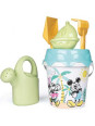 SMOBY Green Wiaderko Myszka Miki Minnie z akcesoriami do piasku i konewką z bioplastiku