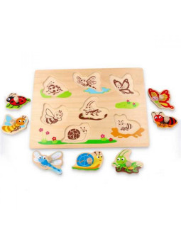 Układanka z uchwytami robaczki