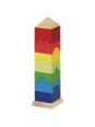 Sorter dla dzieci - wieża, dopasuj kształt , ułóż figurę , zabawka montessori  goki - drewniany sorter, zabawka dla 2 latk