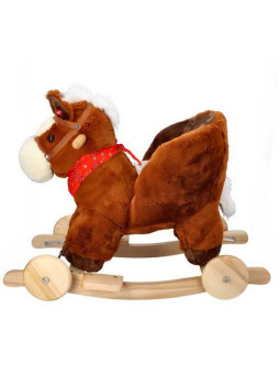 Konik na biegunach z fotelikiem i kołami