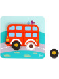 WOOPIE GREEN Układanka Drewniana Klocki Pojazdy Montessori FSC WOOPIE GREEN Układanka Drewniana Klocki Pojazdy Montessori FSC