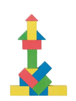 Pudełko z kamiennymi klockami.