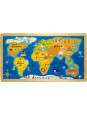 Puzzle dla dzieci - mapa świata small foot design - zabawka edukacyjna dla 3 latka